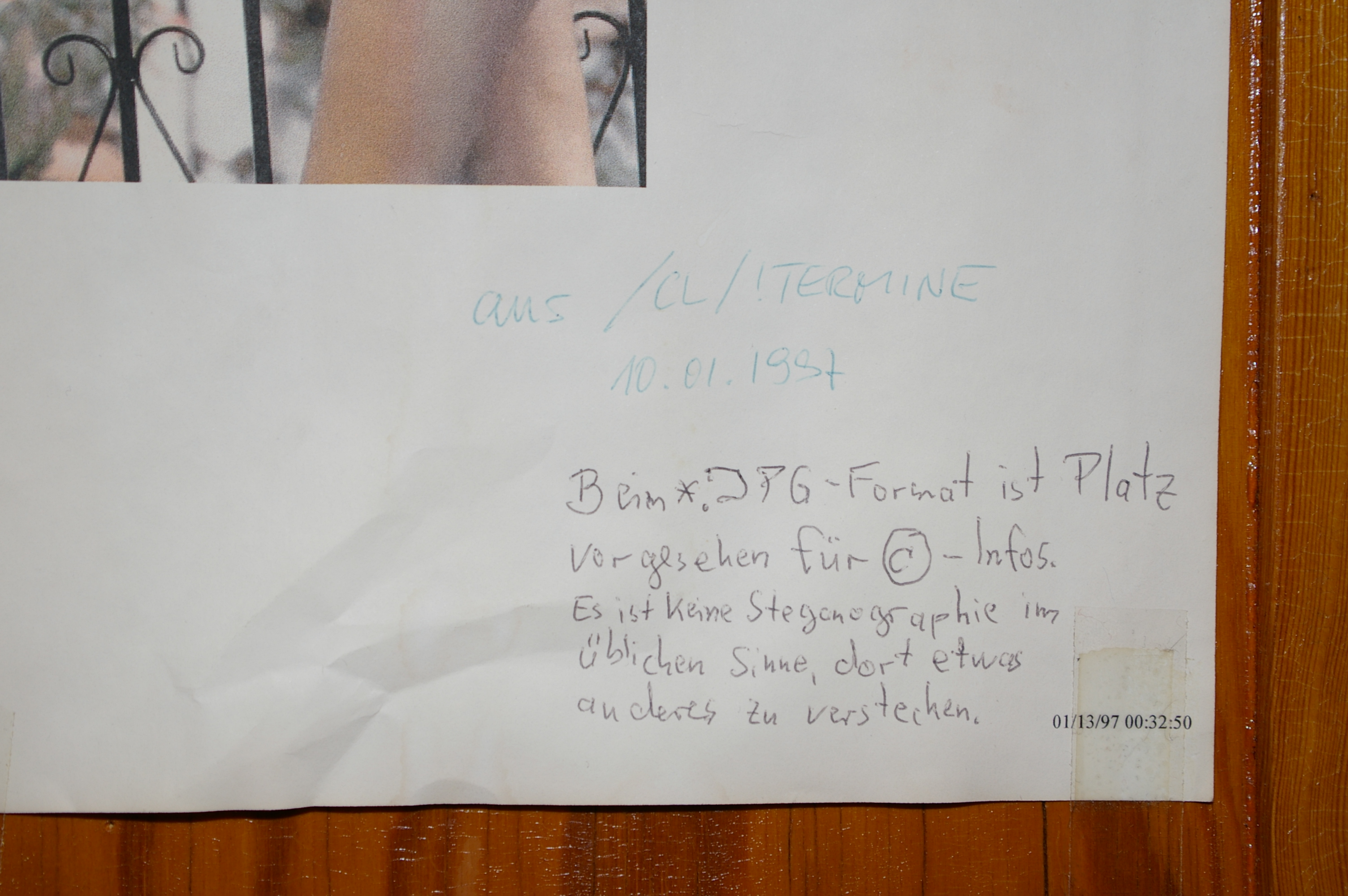 Handschrift Wau Holland 1997 2